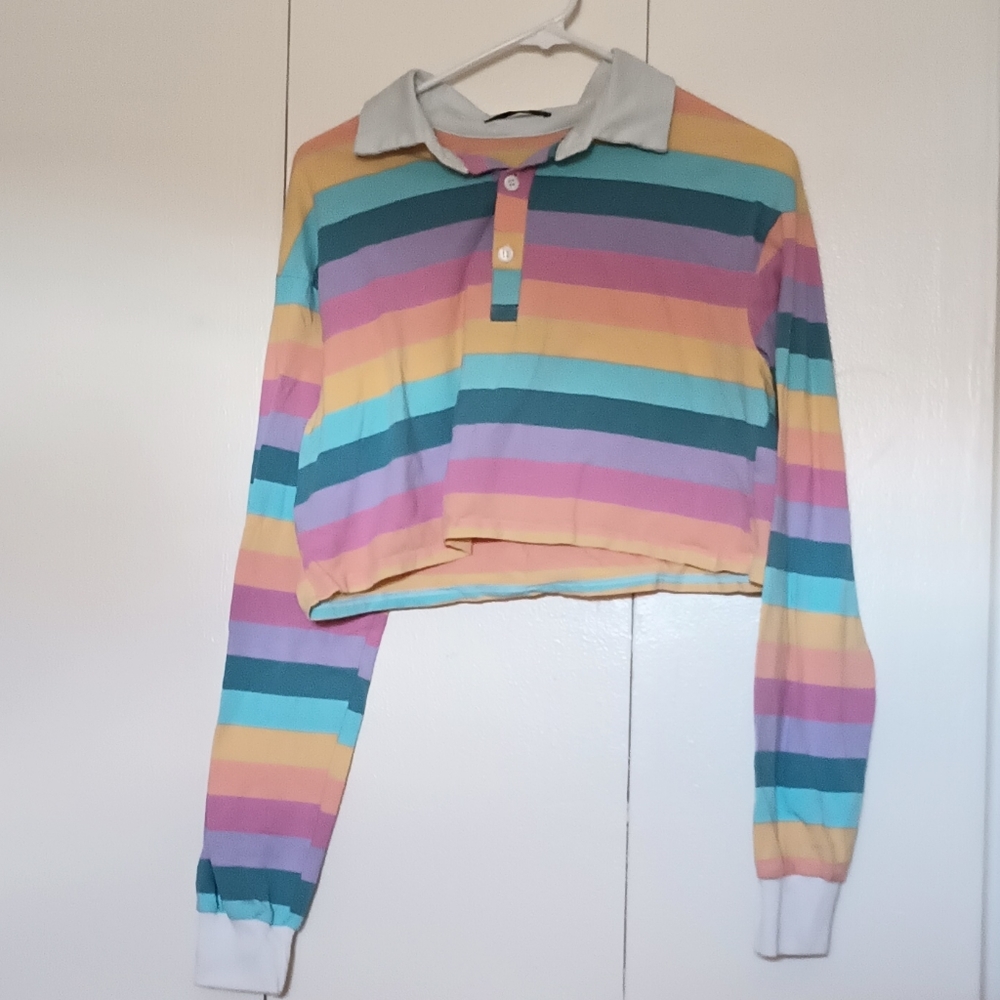 Shein Long Sleeve Crop Top